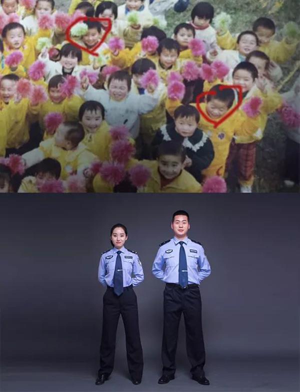 湖北两民警结婚恋爱时发现两人二十年前幼儿园同框照|凯发k8官网怎么注册